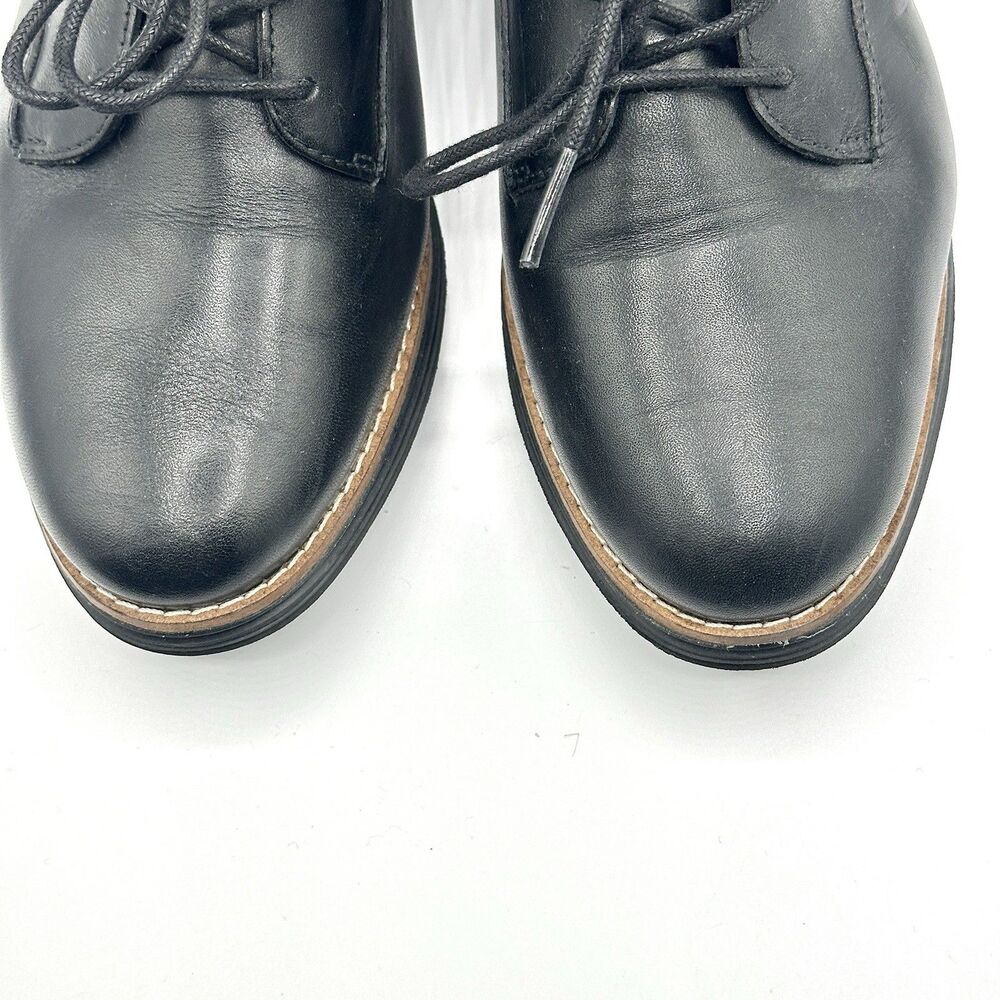 Cole Haan Original Grand PLN Oxford Black Leather Shoes Womens Size 7.5 C W15291 - Picture 3 of 11